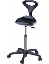 Ceriotti meistro kėdutė su aliuminiu stovu, balta Jerry