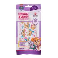 PAW PATROL Paw Patrol Skye vienkartinės vaikiškos veido kaukės, 3 vnt.
