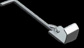 Betoninės čerpės laikiklis Clip NORD-2, 65mm x 20mm x 15mm