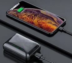 Belaidės Bluetooth ausinės F9 su Powerbank funkcija V5.1