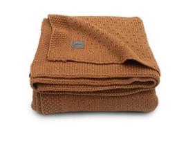Jollein megztas pledas lopšiukui/lovytei Bliss knit Caramel 75x100 cm