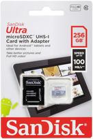 SanDisk atm. korta microSDXC 256GB Ultra100MB/s su adap.