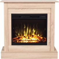 AFLAMO VIGO LIGHT OAK pastatomas elektrinis židinys su apdaila