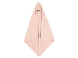 Jollein kilpinis rankšluostis su gobtuvu Terry Pale Pink 75x75 cm