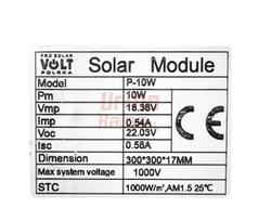 Saulės elementas VOLT 10 W 12 V