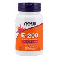 Now Foods Vitamin E-200 D-Alpha Tocopheryl 100 softgels
