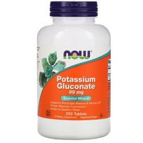 Now Foods Potassium Gluconate 99 mg 250 tab