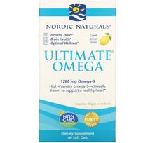 Nordic Naturals Ultimate Omega 1280 mg Lemon 60 softgels