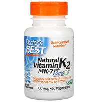 Doctor's Best Natural Vitamin K2 MK-7 with MenaQ7 100 mcg 60 vcaps