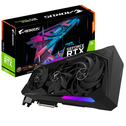 Nuo €] Gigabyte Aorus GeForce RTX 3070 Ti Master 8GB GDDR6X PCIE  