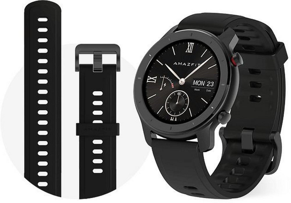 Nuo 88.24 €] Xiaomi AMAZFIT GTR 42mm Black (Juodas) | Kainos.lt