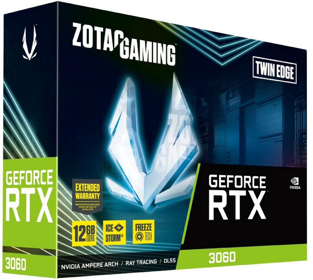 ZOTAC GeForce RTX 3060 Twin Twin Edge 12GB GDDR6 192bit | Kainos.lt
