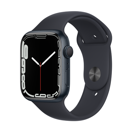 Nuo €] Apple Watch Series 7 GPS, 45mm Midnight Aluminium Case with 
