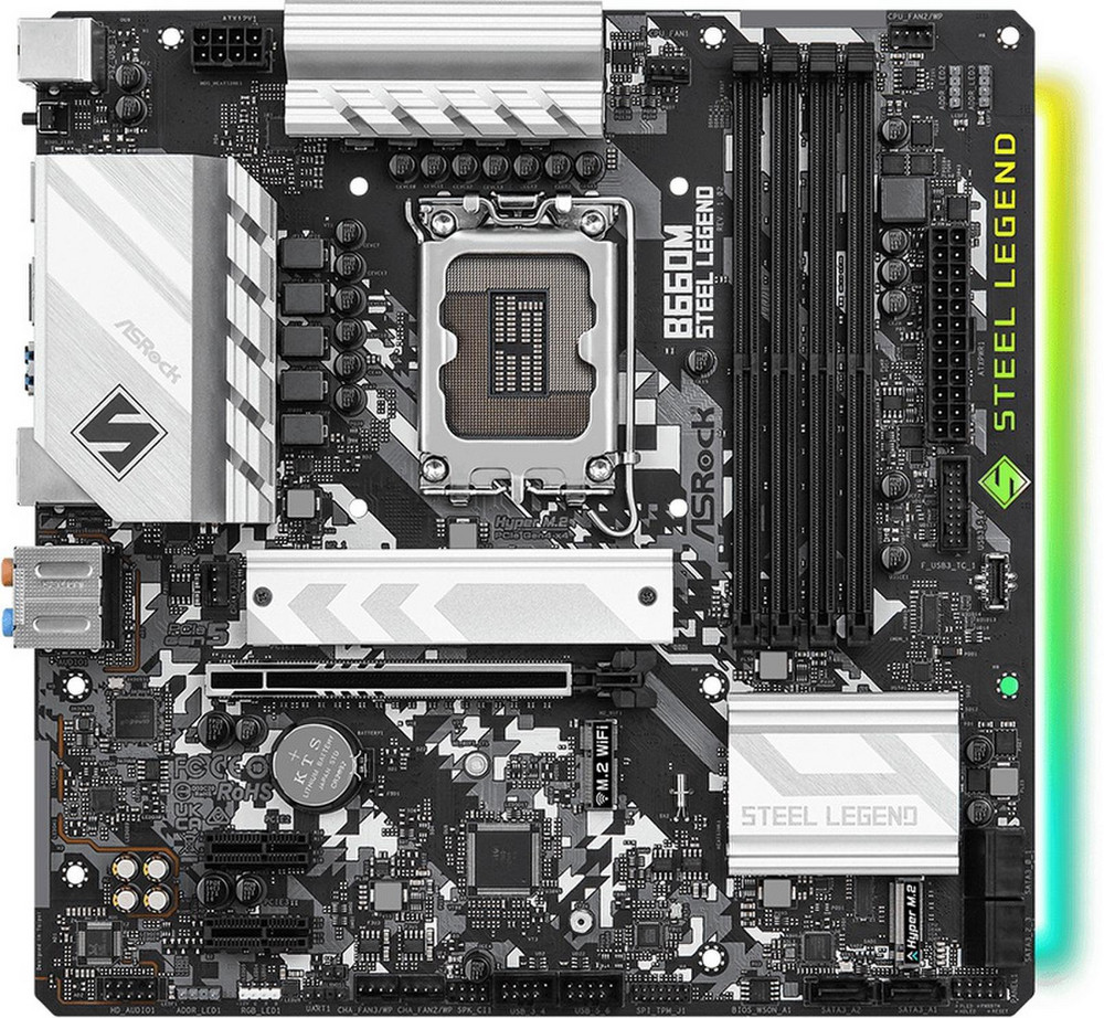 CPU Intel Core i5 12400f B660M Steel Legend intel Core i5 12400F ASRock B660M STEEL LEGEND XPG SPECTRIX