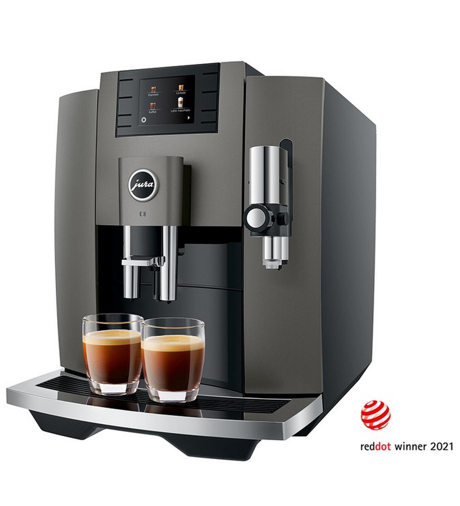 Jura IMPRESSA E8 Dark Inox kaina nuo 
