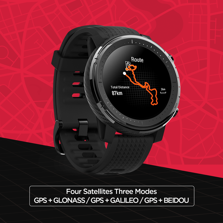 Xiaomi Huami AMAZFIT Stratos 3 black (A1929), žema kaina - BIGBOX.LT
