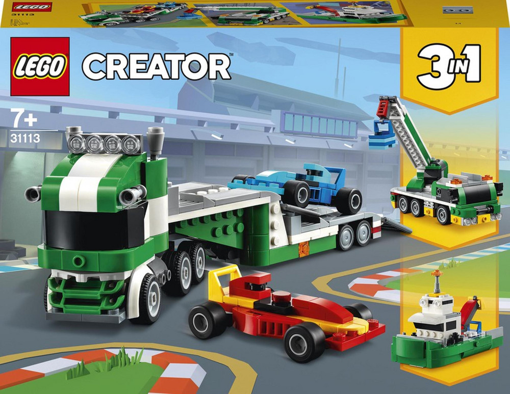 race car transporter lego