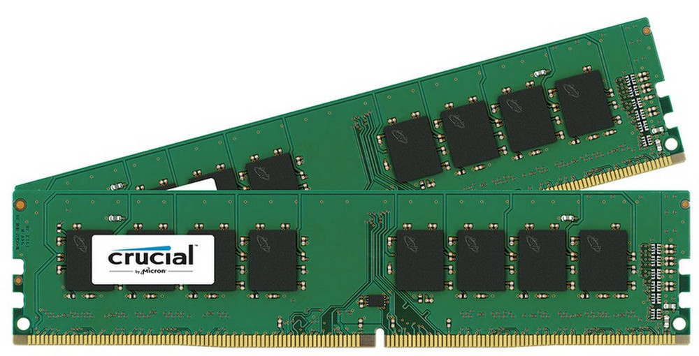 Crucial 32 Kit (16GBx2) GB, DDR4, 2400 MHz, PC/serveris