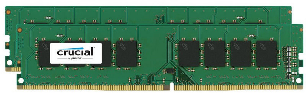 Crucial 32 Kit (16GBx2) GB, DDR4, 2400 MHz, PC/serveris