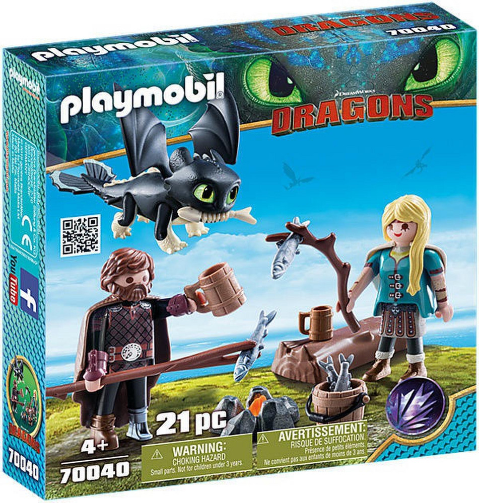 Nuo €] PLAYMOBIL DRAGONS Hiccup and Astrid play set, 70040