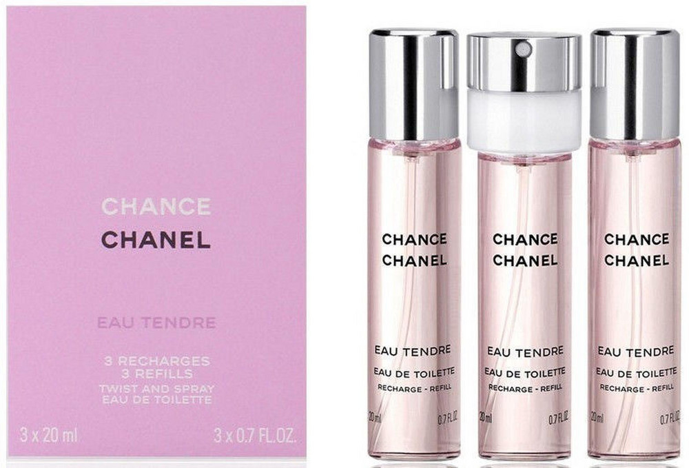 Nuo 107.69 €] Chanel Chance Eau Tendre, 3x20ml (EDT)