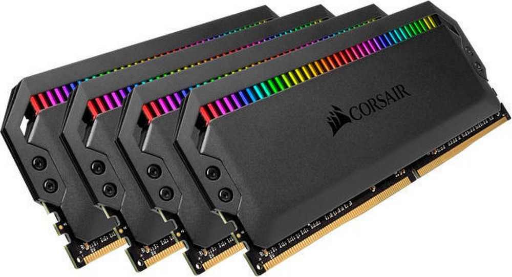 Nuo 159.9 €] Corsair Dominator Platinum RGB 32GB 3200MHz CL16 DDR4 KIT OF 4  CMT32GX4M4Z3200C16 | Kainos.lt