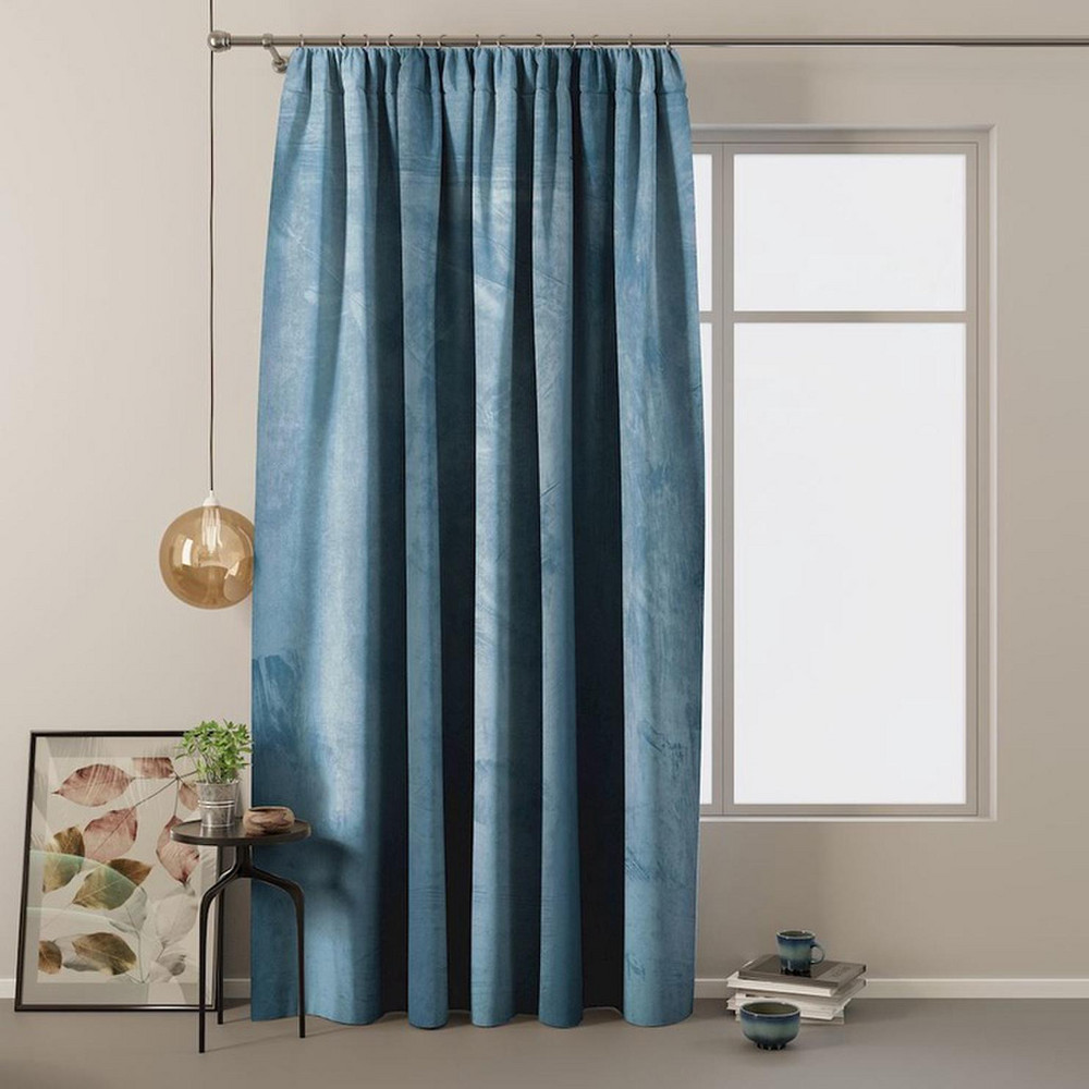curtains blue