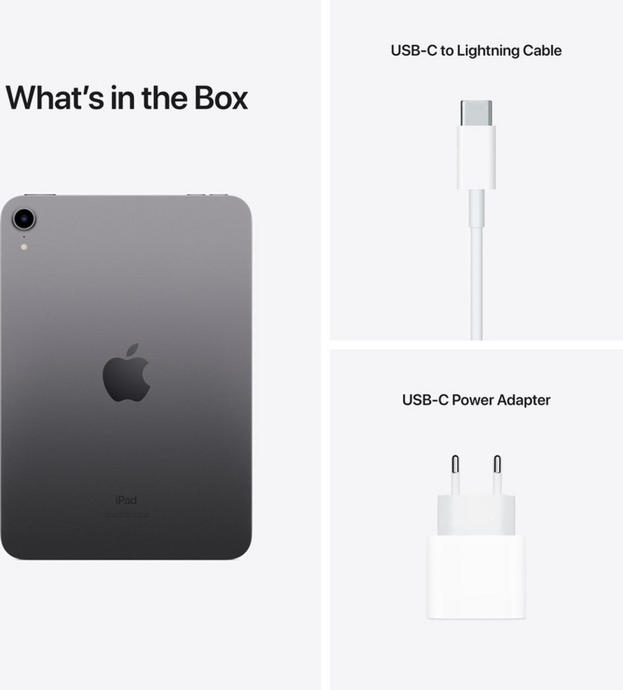 Nuo 467.99 €] Apple iPad mini (2021) Wi-Fi 64GB Space Grey (Pilkas 