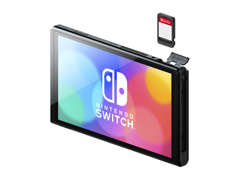 Nuo 336.65 €] Nintendo Switch OLED (su Neon Red ir Neon Blue Joy