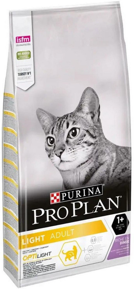 Nuo 90.9 Purina Pro Plan Light Adult Optilight Cat Food With Turkey 10kg Kainos.lt