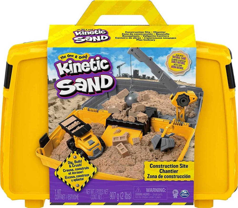 KinetinissmėlisSpinMasterConstructionFoldingSandbox