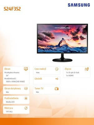 Samsung S24F352FHU kaina nuo 0.00 € | Kainos.lt
