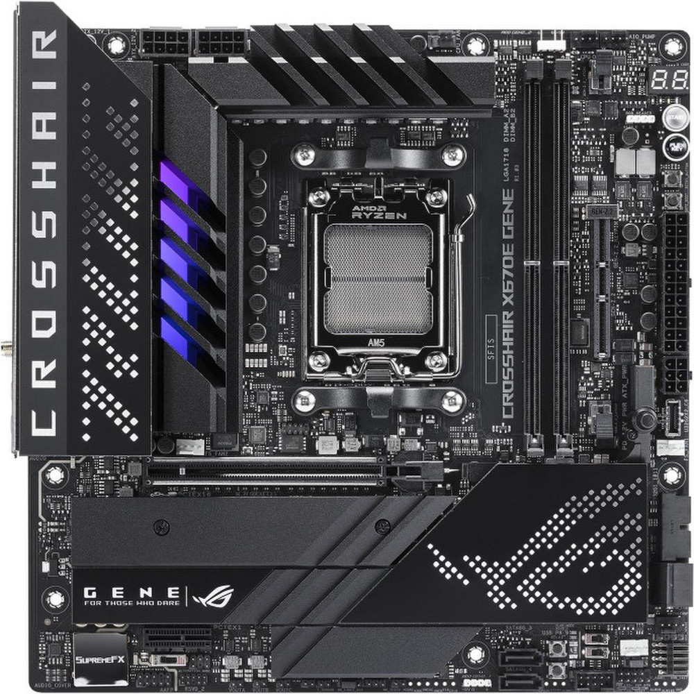 Asus ROG CROSSHAIR X670E GENE | Kainos.lt