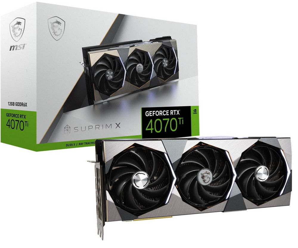 Nuo €] MSI GeForce RTX 4070 Ti Suprim X 12GB GDDR6X | Kainos.lt