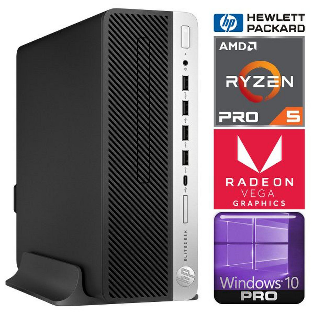 HP EliteDesk 705 G4 SFF Ryzen 5 PRO 2400G 4GB 2TB W10P ReNew