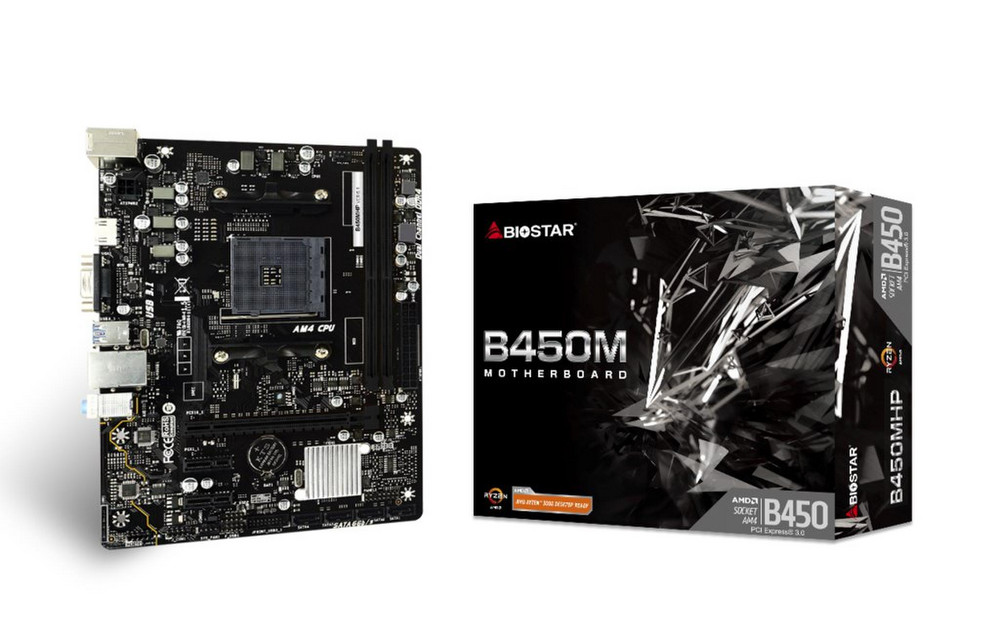 BiostarB450MHPmotherboardAMDB450SocketAM4microATX