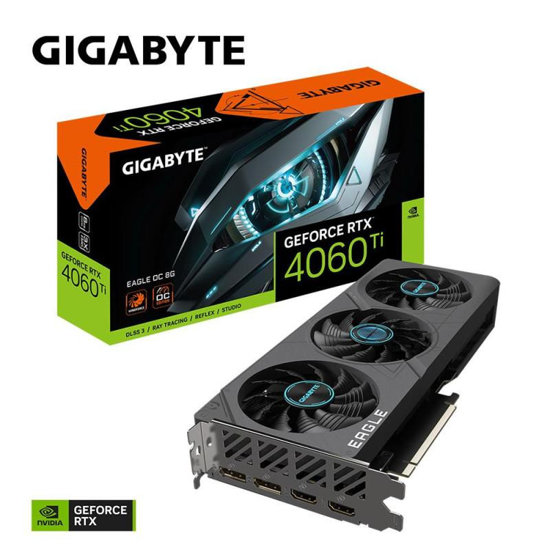 GIGABYTE GeForce RTX 4060 Ti Eagle OC 8G, 8192 MB GDDR6X | Kainos.lt