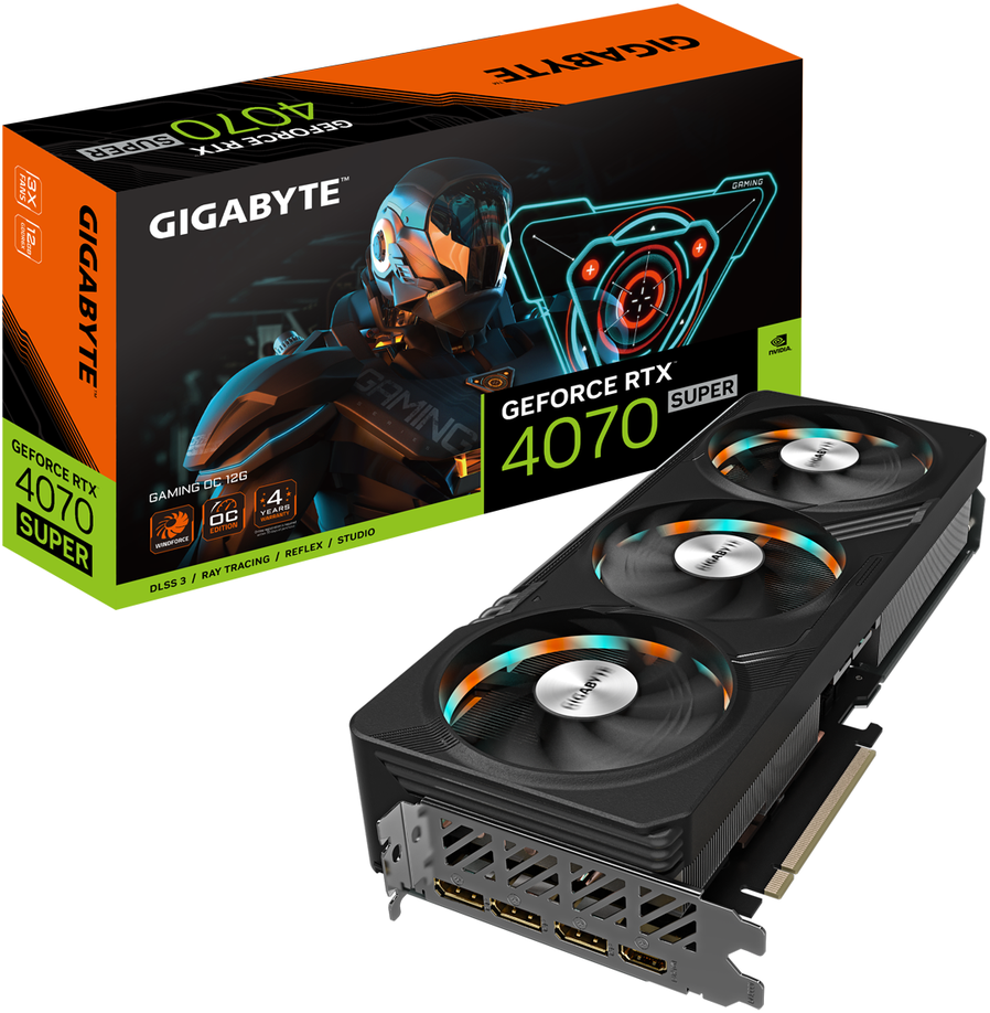 GBU-53EC 40A　20個セット Gigabyte GAMING GeForce RTX 4070 SUPER OC 12G NVIDIA 12 GB GDDR6X