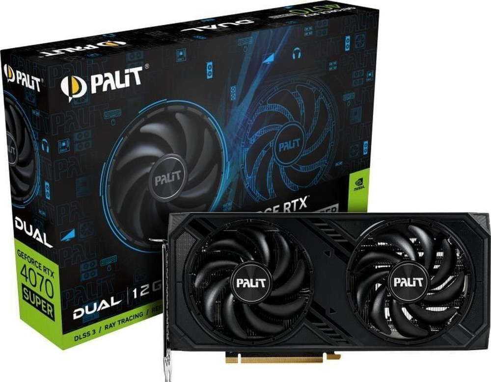 Nuo 974.99 €] Palit GeForce RTX 4070 Super Dual (NED407S019K9