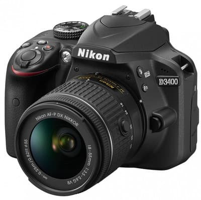 Nuo €] Nikon D3400 AF-P 18-55mm VR Black (Juodas) | Kainos.lt