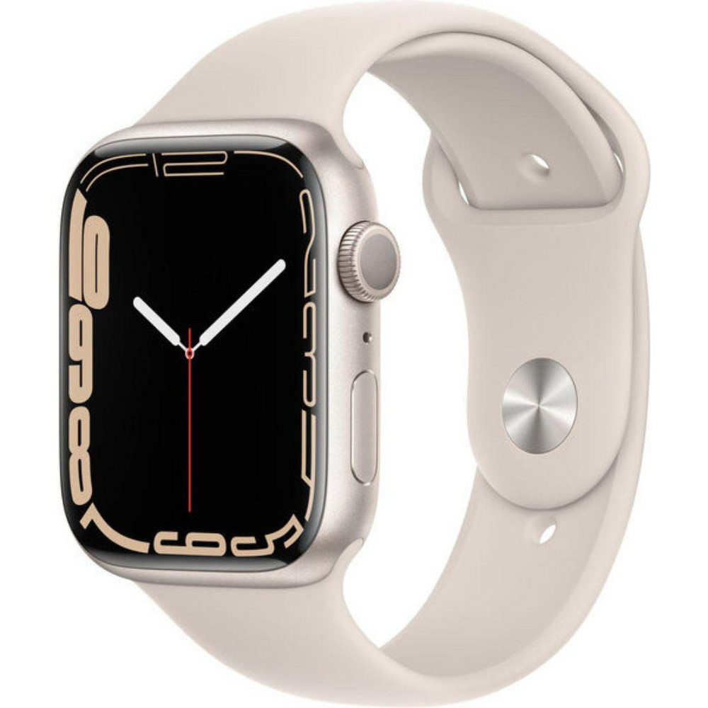Apple Watch Series 7 GPS, 45mm LTE Gold Stainless Steel Case with