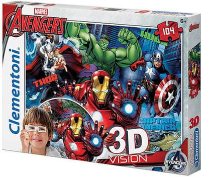 Clementoni 3D Vision Puzzle Avengers 