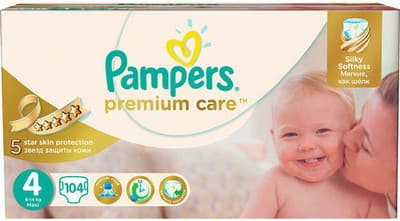 pampers premium care kaina