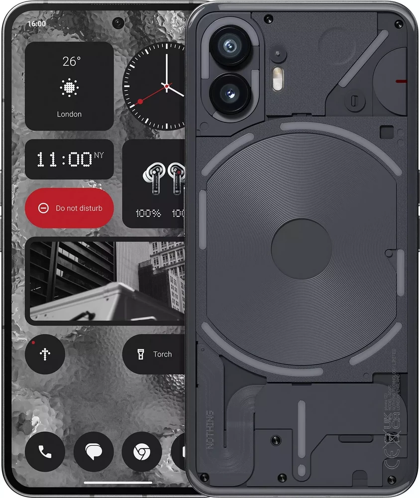 Nuo €] Nothing Phone (2) 5G 12/512GB Dark Grey (Pilkas