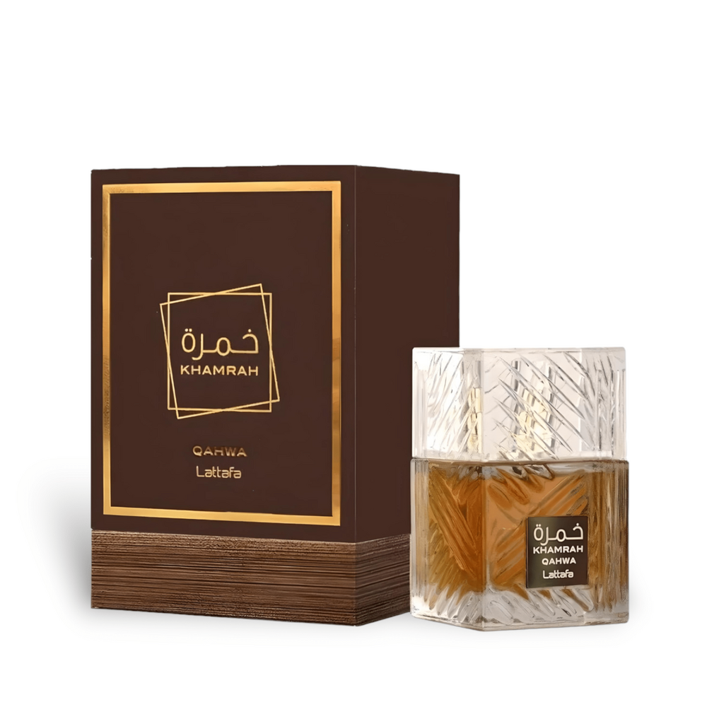 香水(ユニセックス) Lattafa Khamrah Qahwa EDP 100ml Lattafa Khamrah Qahwa EDP for men/women, 100 ml – MB ,,Kvapų