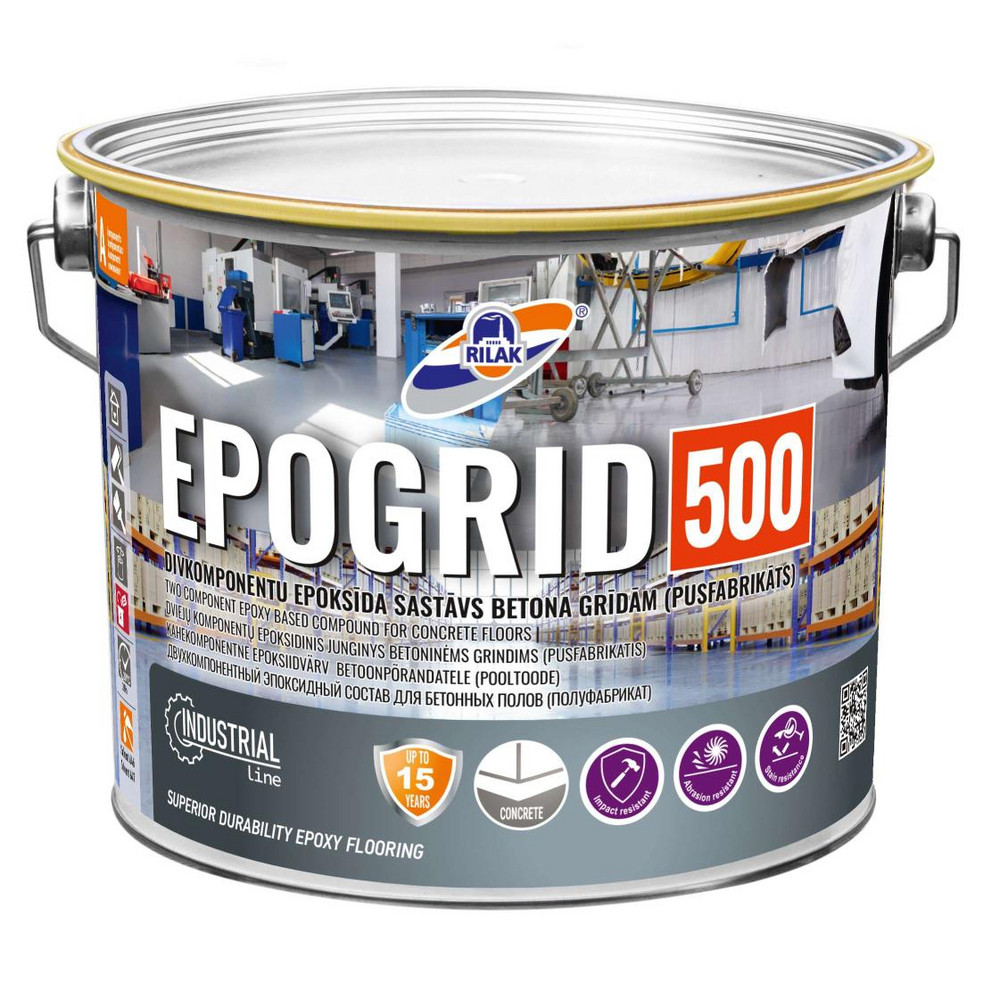 EpoksidinėdangagrindimsRilakEPOGRID-500,RAL7030,2.7l