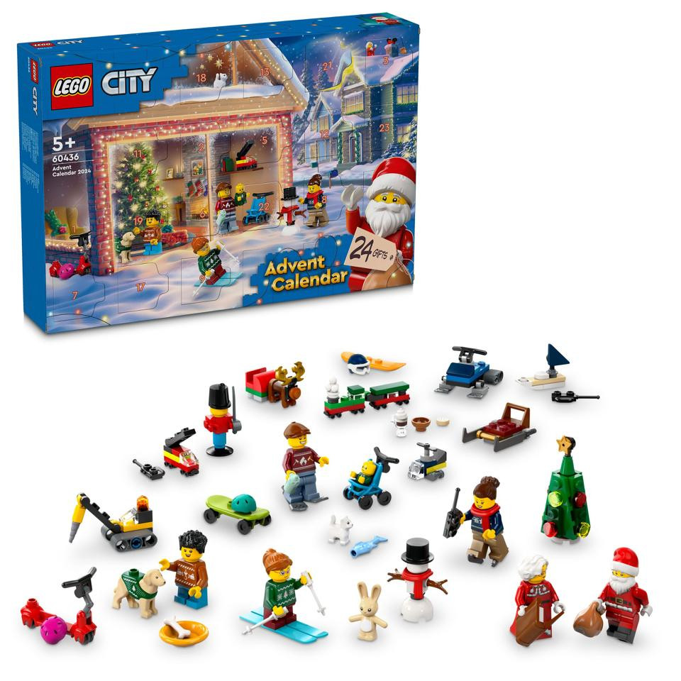 Nuo 20.99 €] LEGO City 2024 metų advento kalendorius 60436
