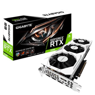 Nuo €] Gigabyte GeForce RTX 2080 GAMING OC WHITE, 8GB GDDR6 |