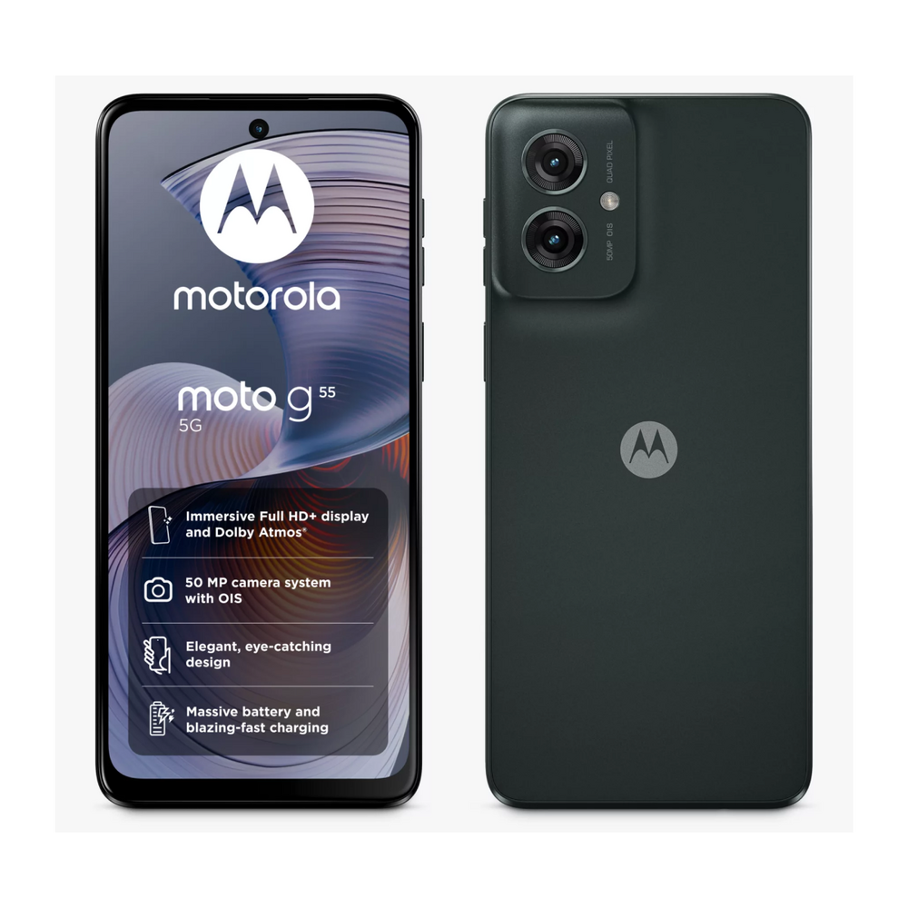 Nuo 151.4 €] Motorola Moto G55 8/256GB Forest Grey (Pilkas