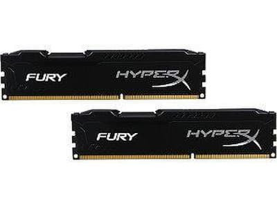 DDR4 Kingston HyperX Fury Black 16GB (2x8GB) 2666MHz CL15 | Kainos.lt